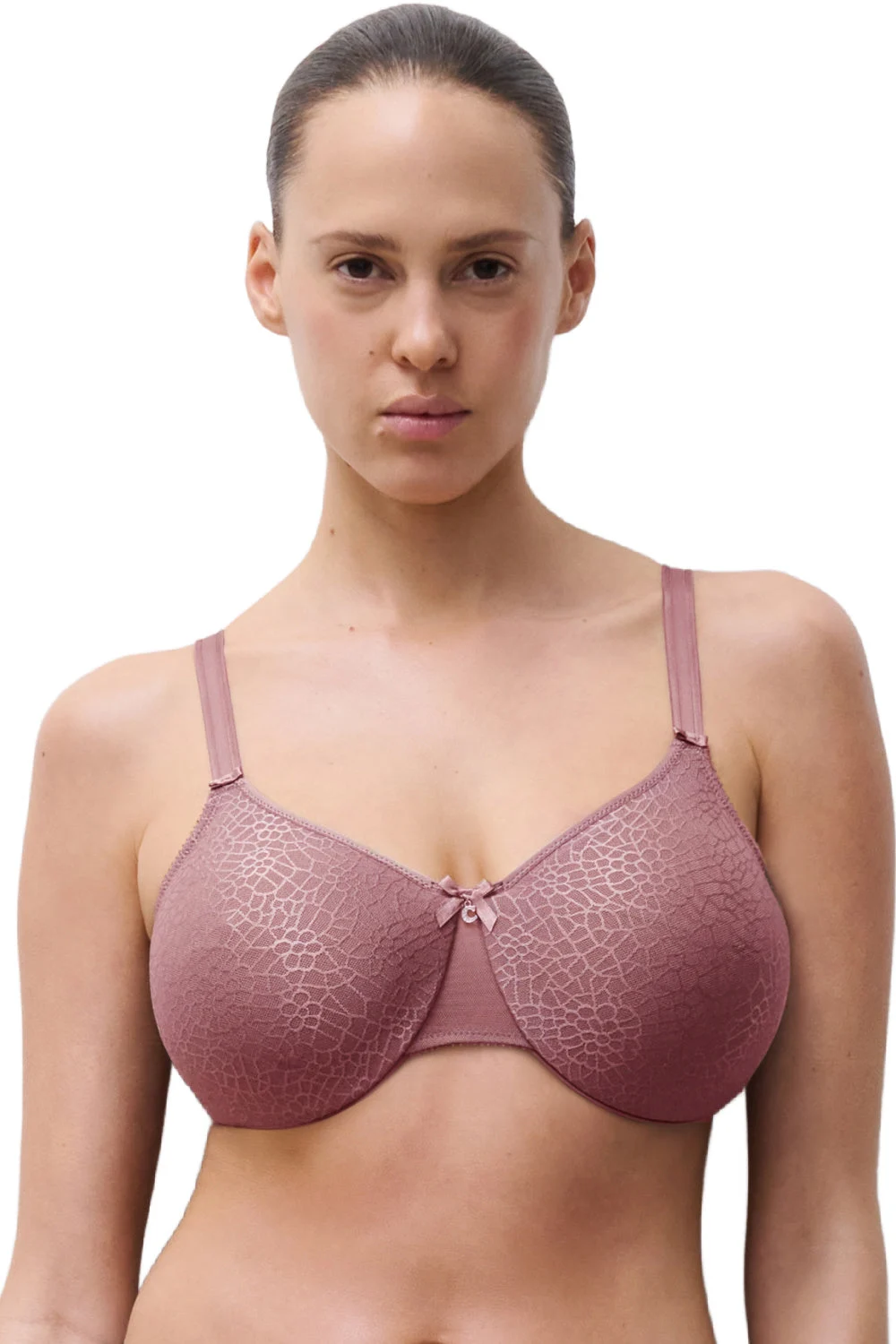 Chantelle C-Magnifique Seamless Unlined Minimizer Bra, Rose Des Bois (1891)
