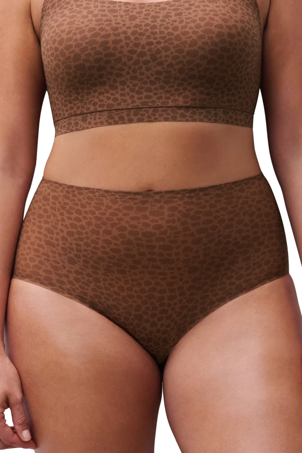 Chantelle Soft Stretch One Sized Full Brief, Wild Brown (C11D7)