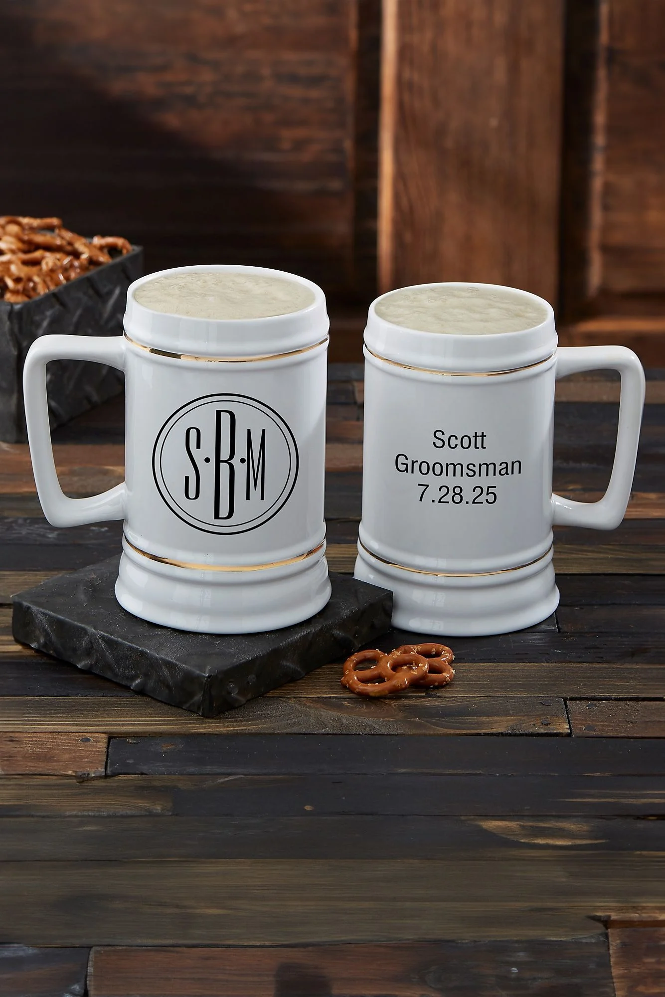 Cheers To The Groomsmen Personalized Beer Stein