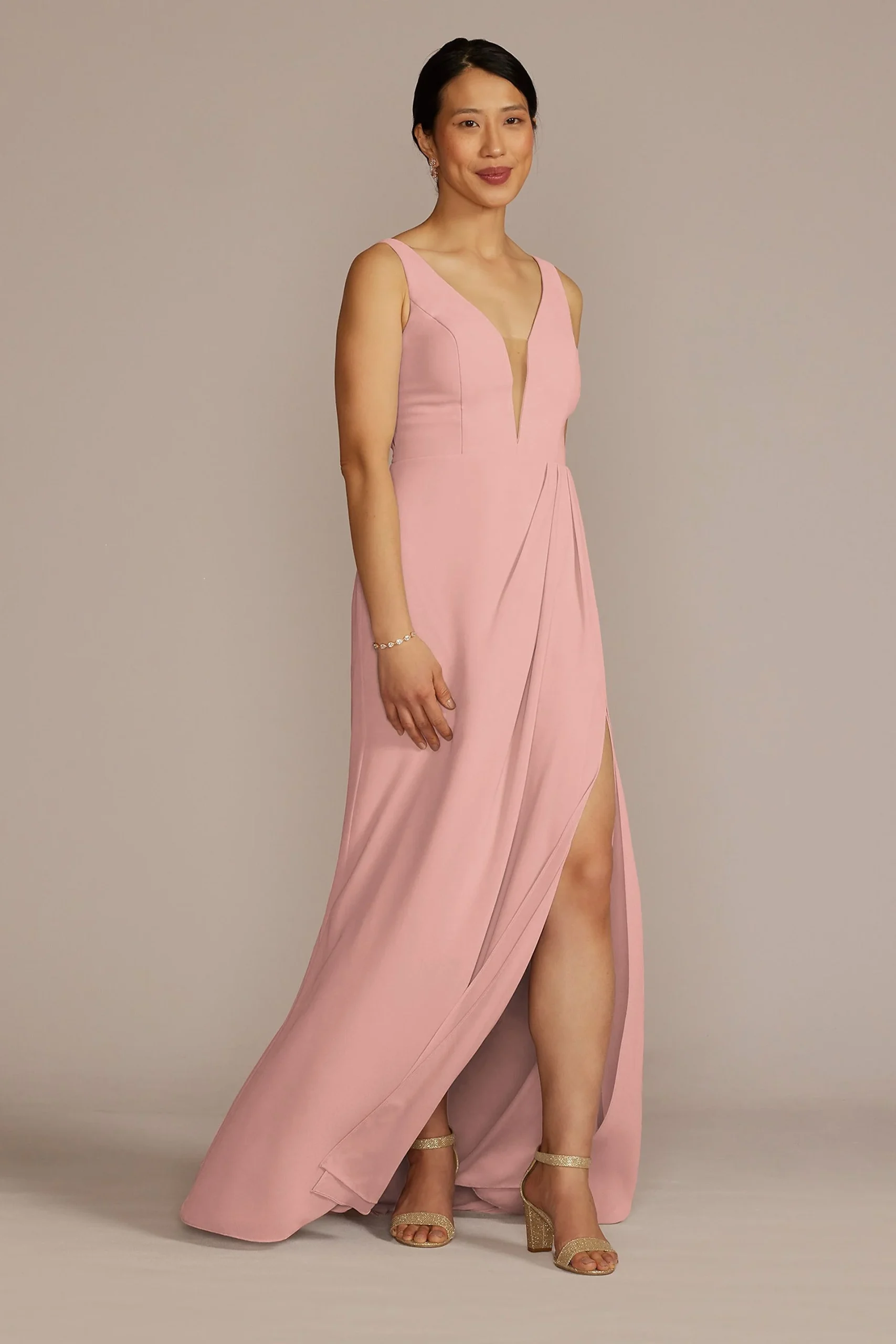 Chiffon Illusion Cutouts Dress