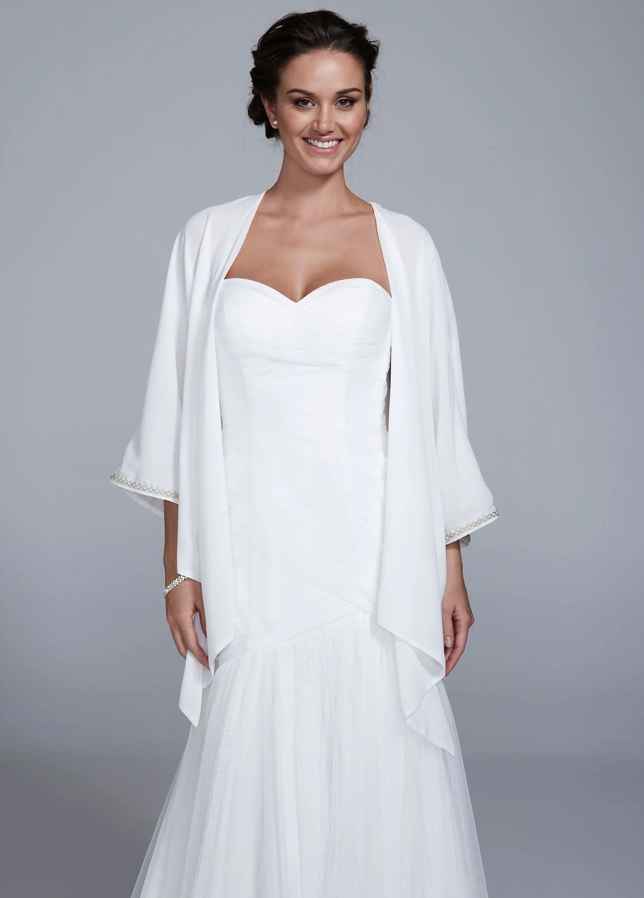 Chiffon Wrap with Beaded Edge
