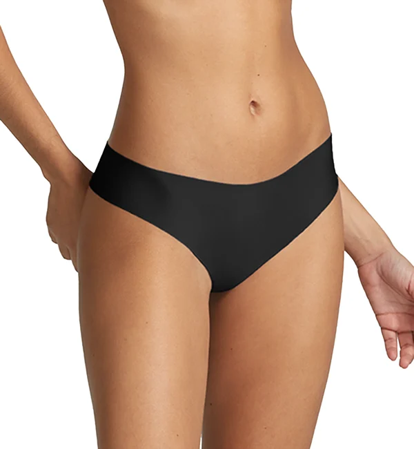 commando Butter Mid Rise Thong (CT16) - Black