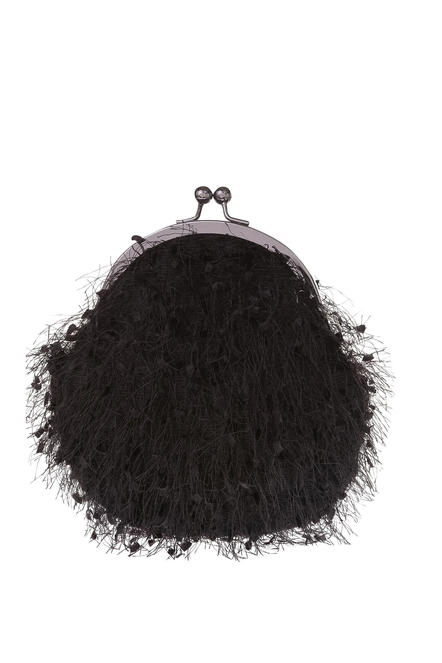 Confetti Yarn Twist Lock Clutch