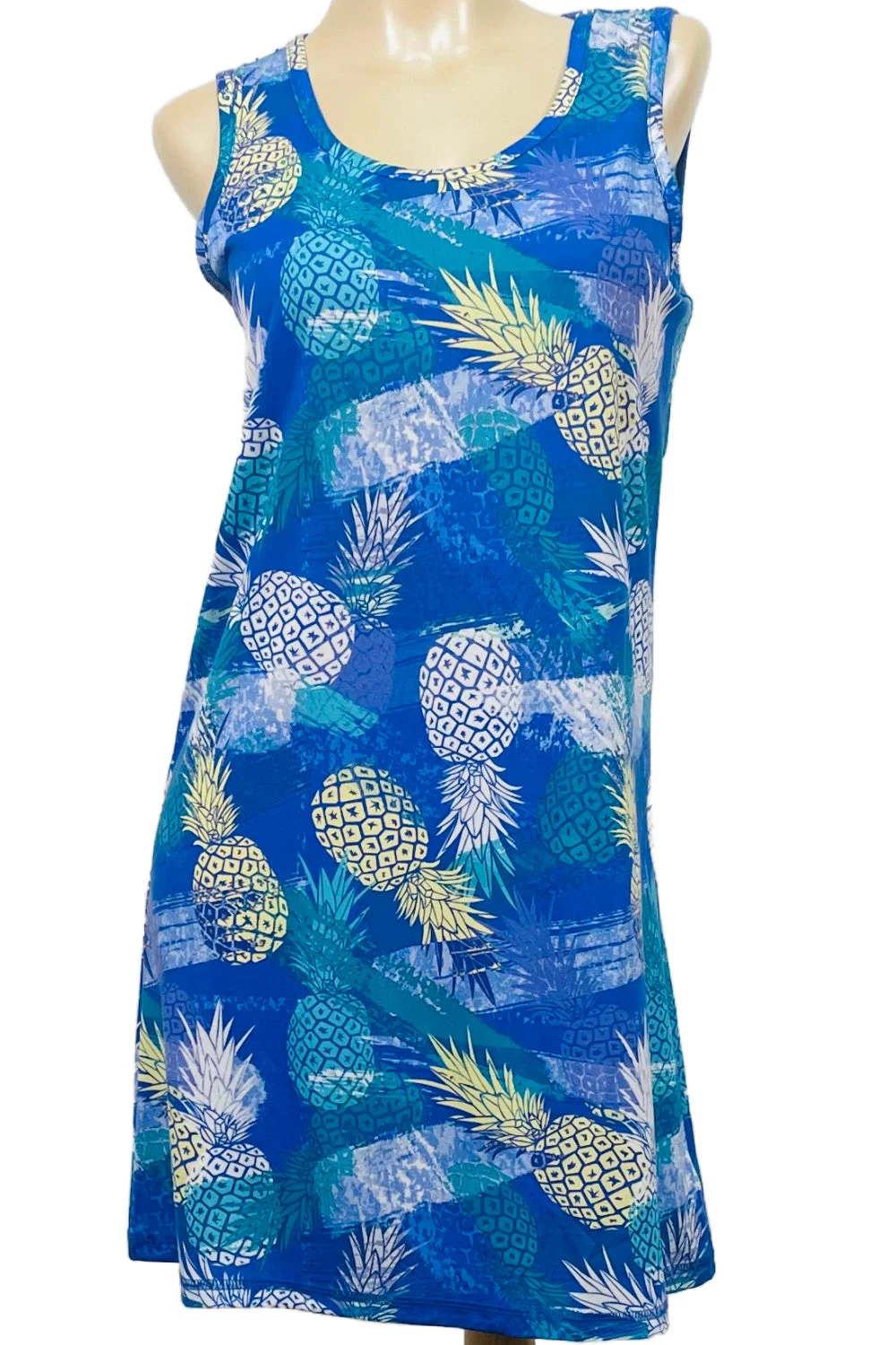 Cool Girl Mai Tai Tank Sleepshirt, Blue Multi(C325207)