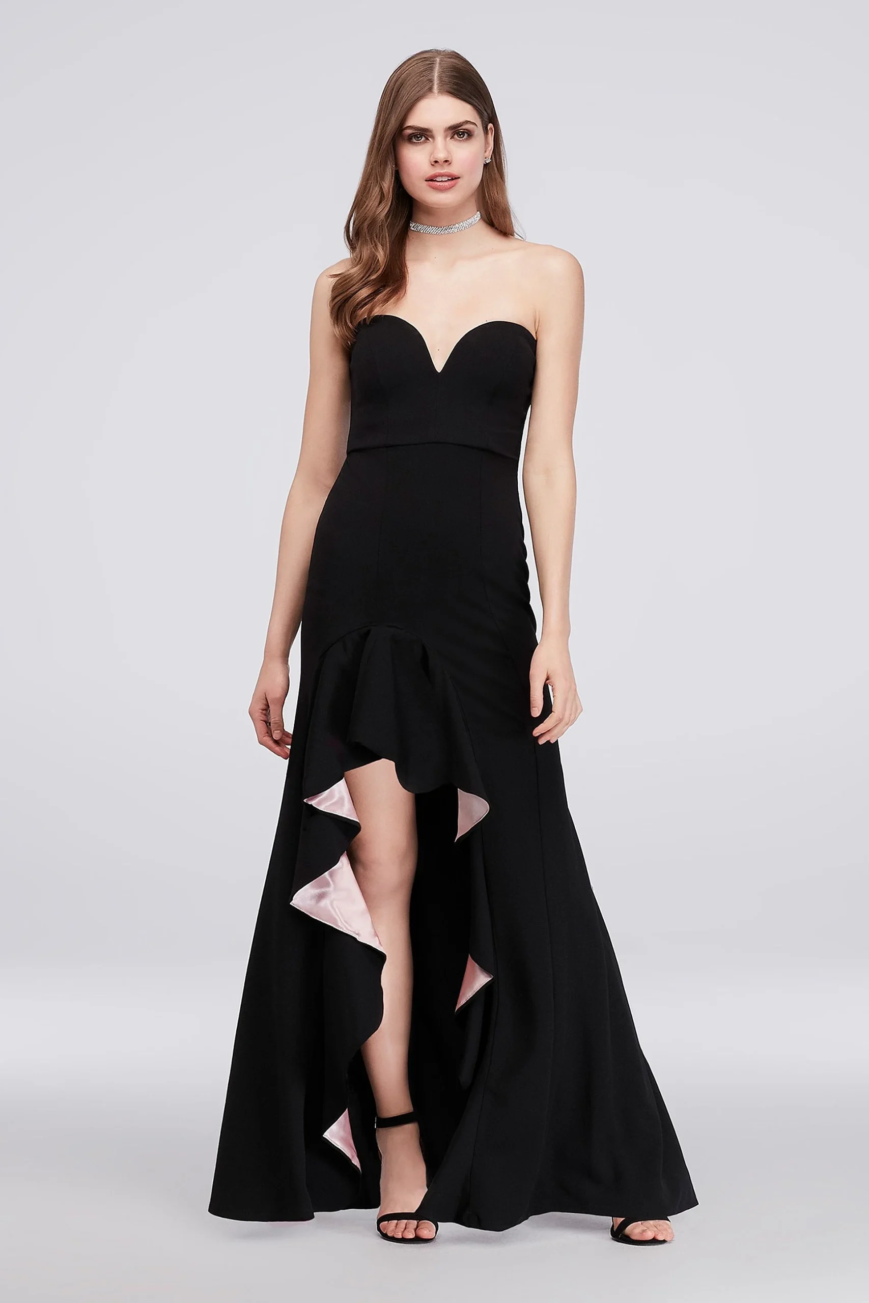 Crepe Mermaid Gown with Sweetheart Neckline