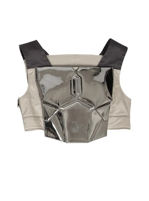 Crisis On Infinite Earths The Mandalorian Halloween Cosplay Costume Gray Silver Vest