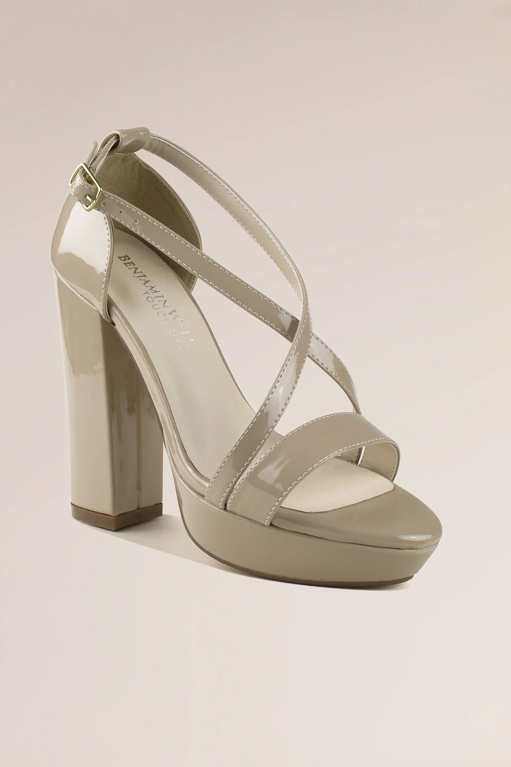 Crisscross Strap Block Heel Platform Sandals