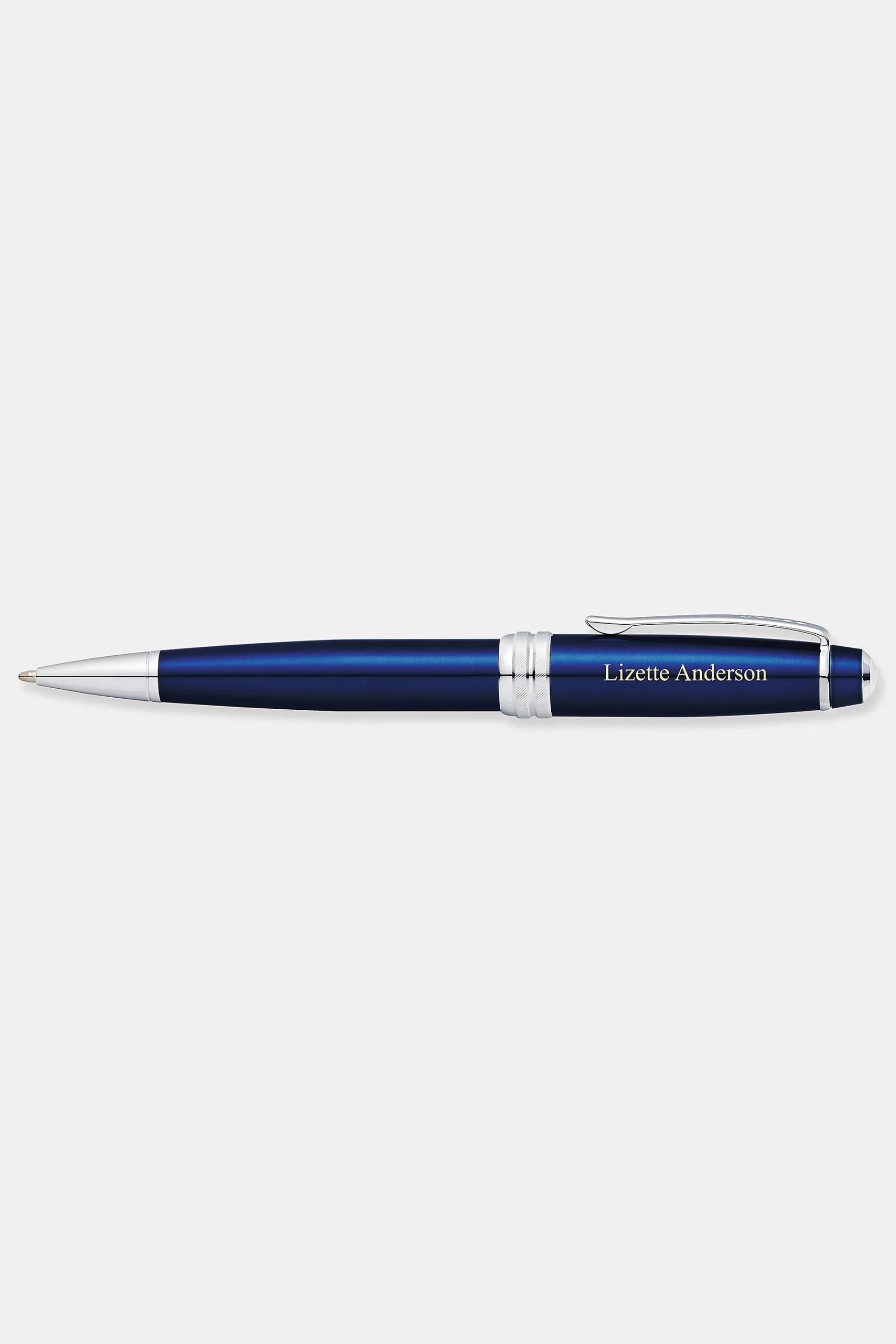 Cross Bailey Blue Lacquer Chrome Ballpoint Pen