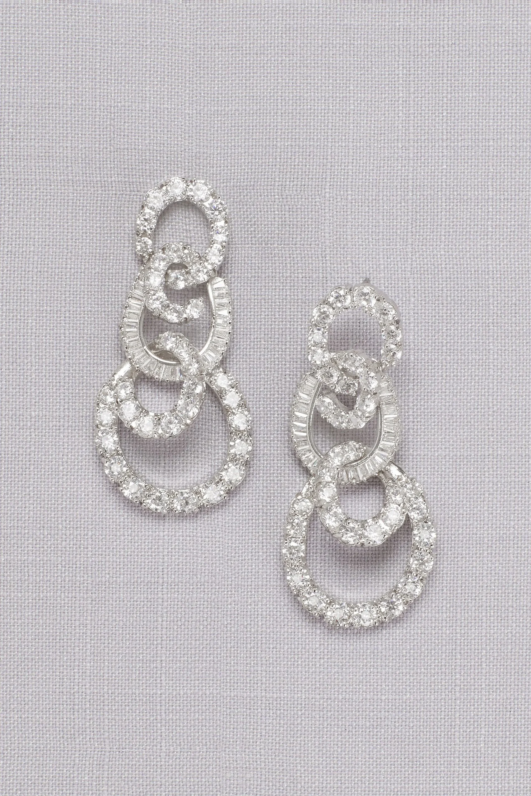 Crystal Circle Quartet Earrings