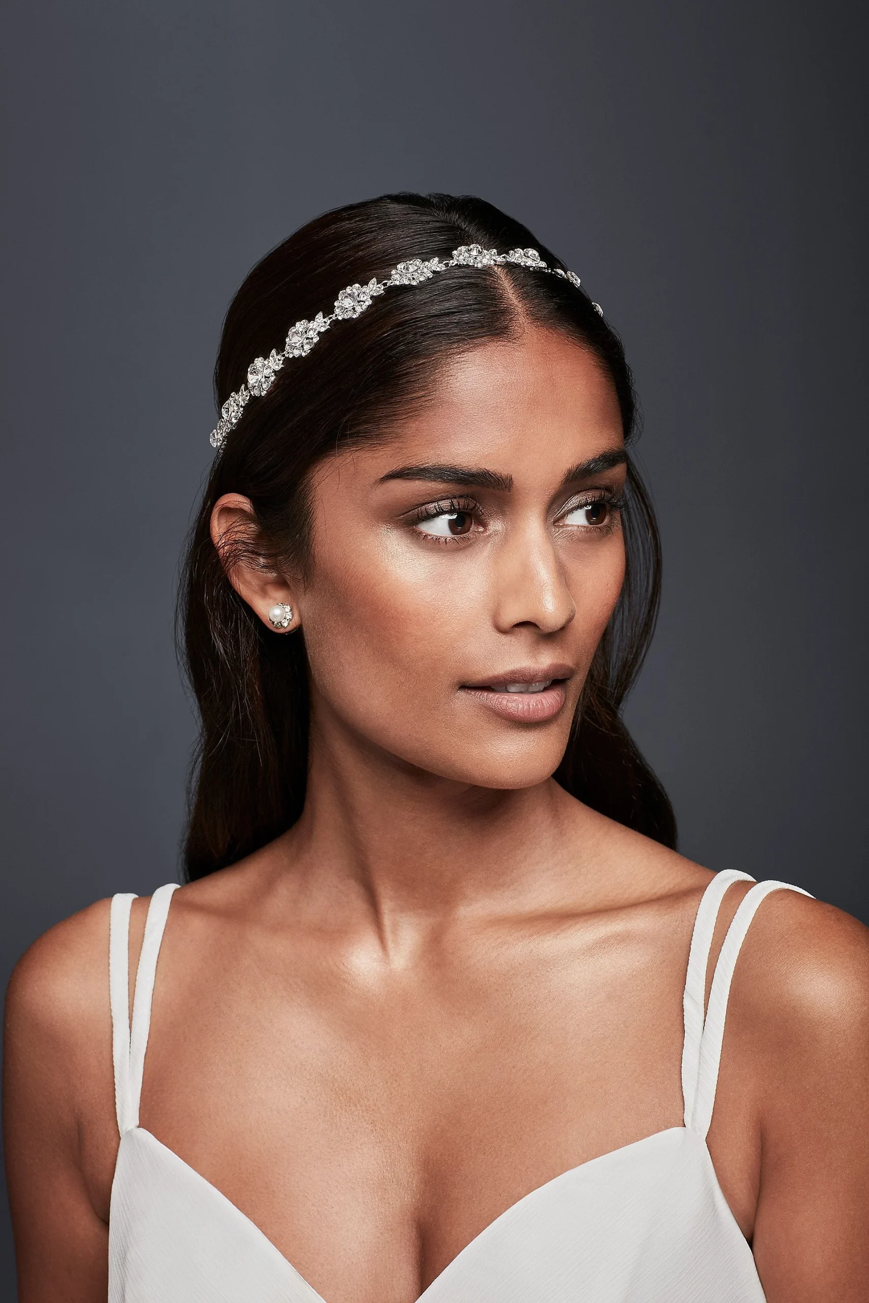 Crystal Daisy Tie-Back Headband