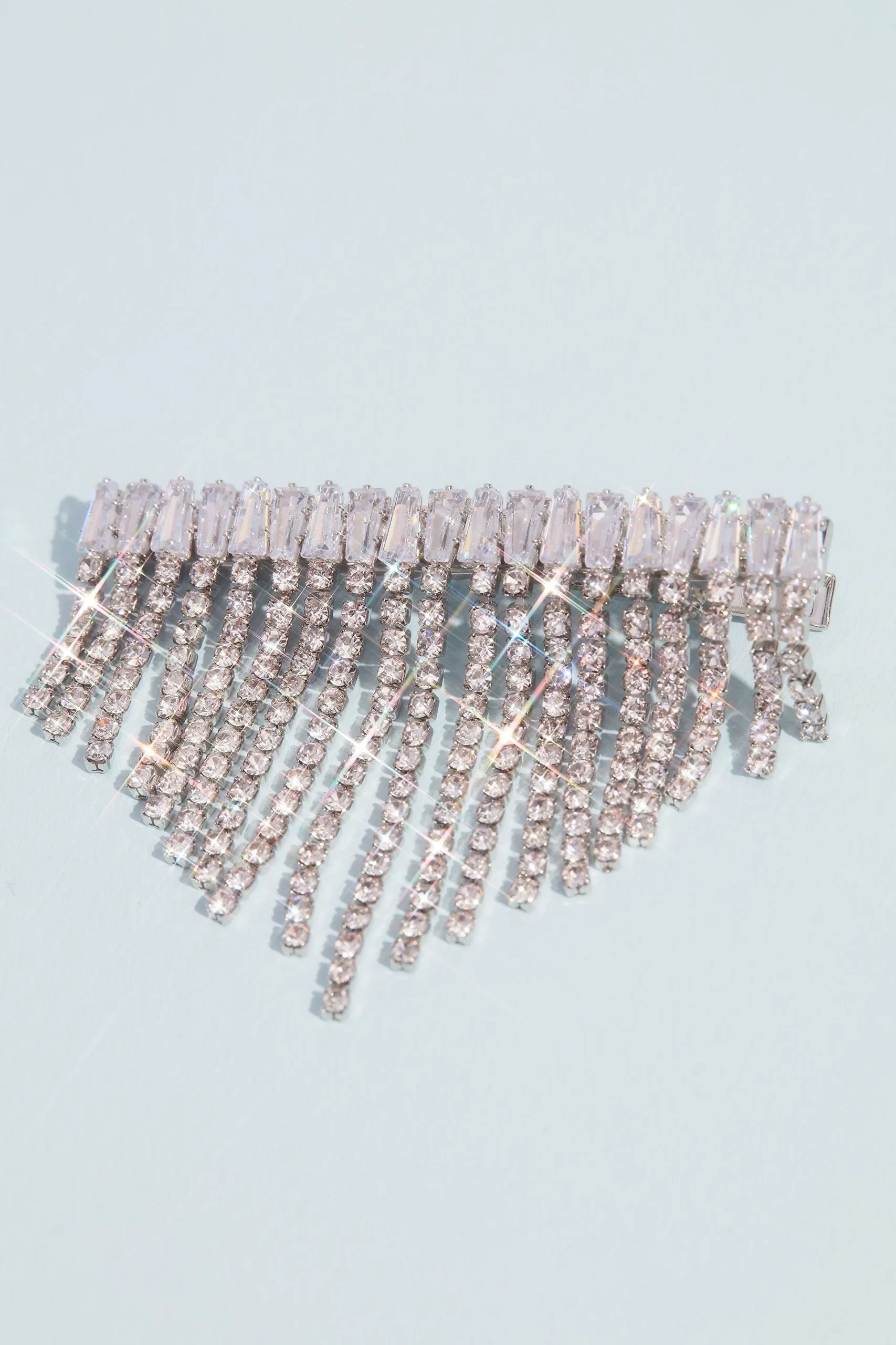 Crystal Fringe Barrette