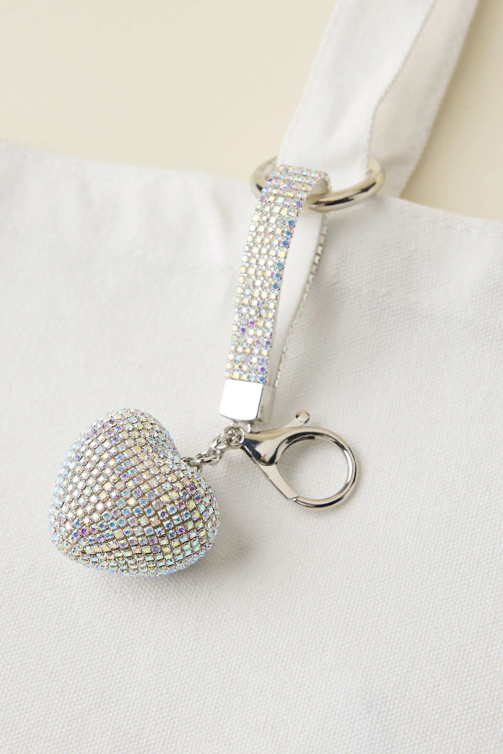 Crystal Heart Keychain