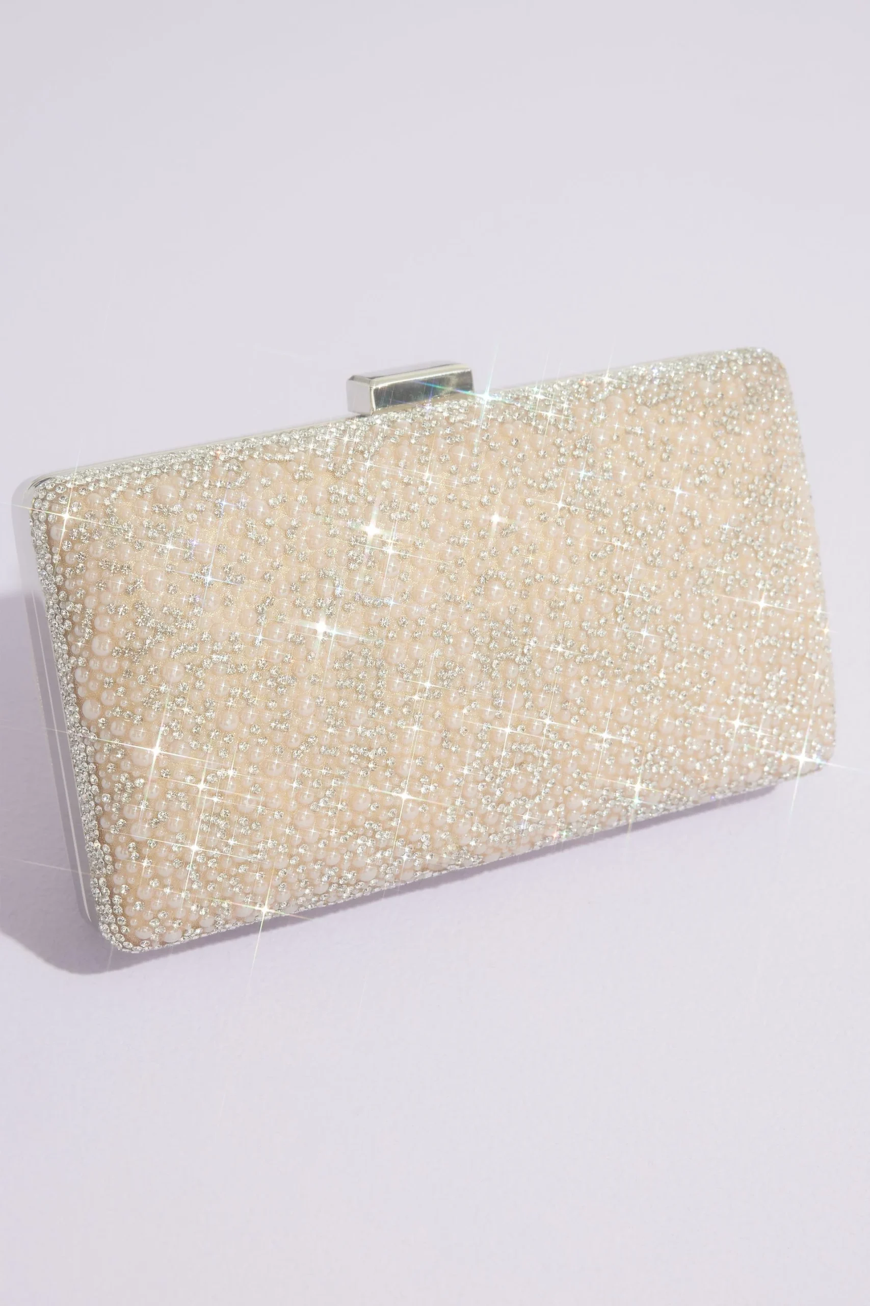 Crystal and Pearl Embellished Clutch