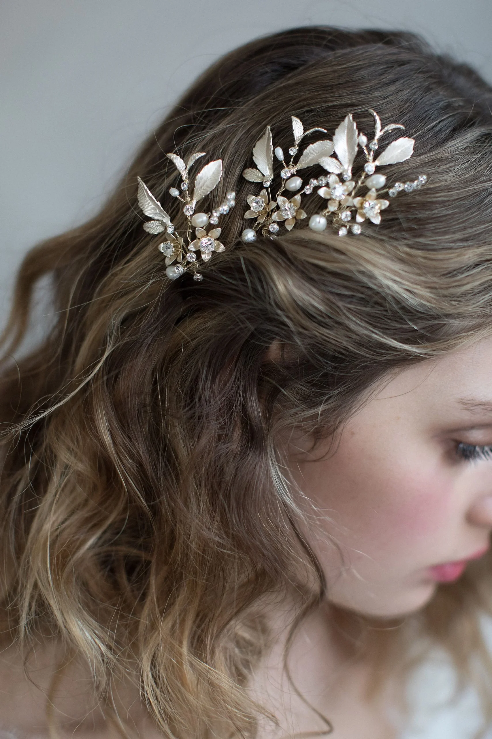 Dainty Blossom and Crystal Hairpin