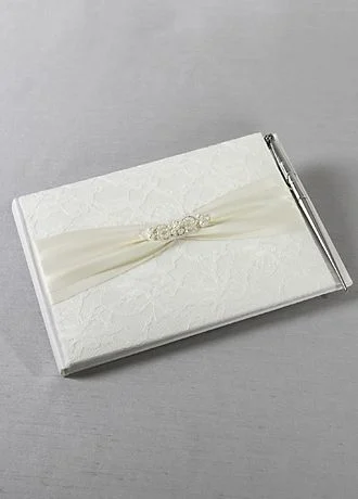 DB Exclusive Lace Elegance Guest Book With Pen