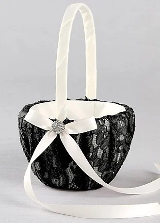 DB Exclusive Lace Garden Flower Girl Basket