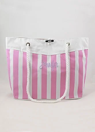 DB Exclusive Personalized Nautical Stripe Tote