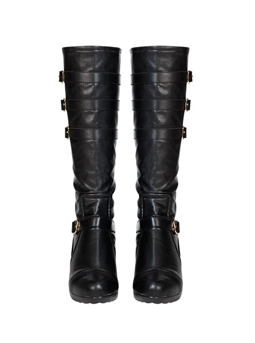 DC Comics Black Canary Halloween Cosplay Accessories Black High Heel Boots
