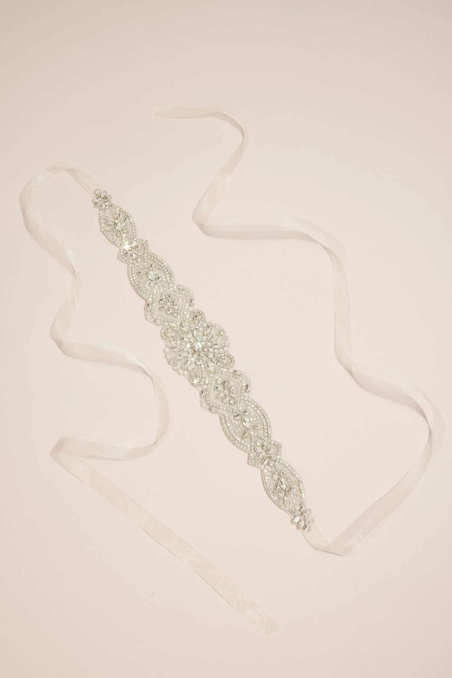 Deco Burst Rhinestone Sash