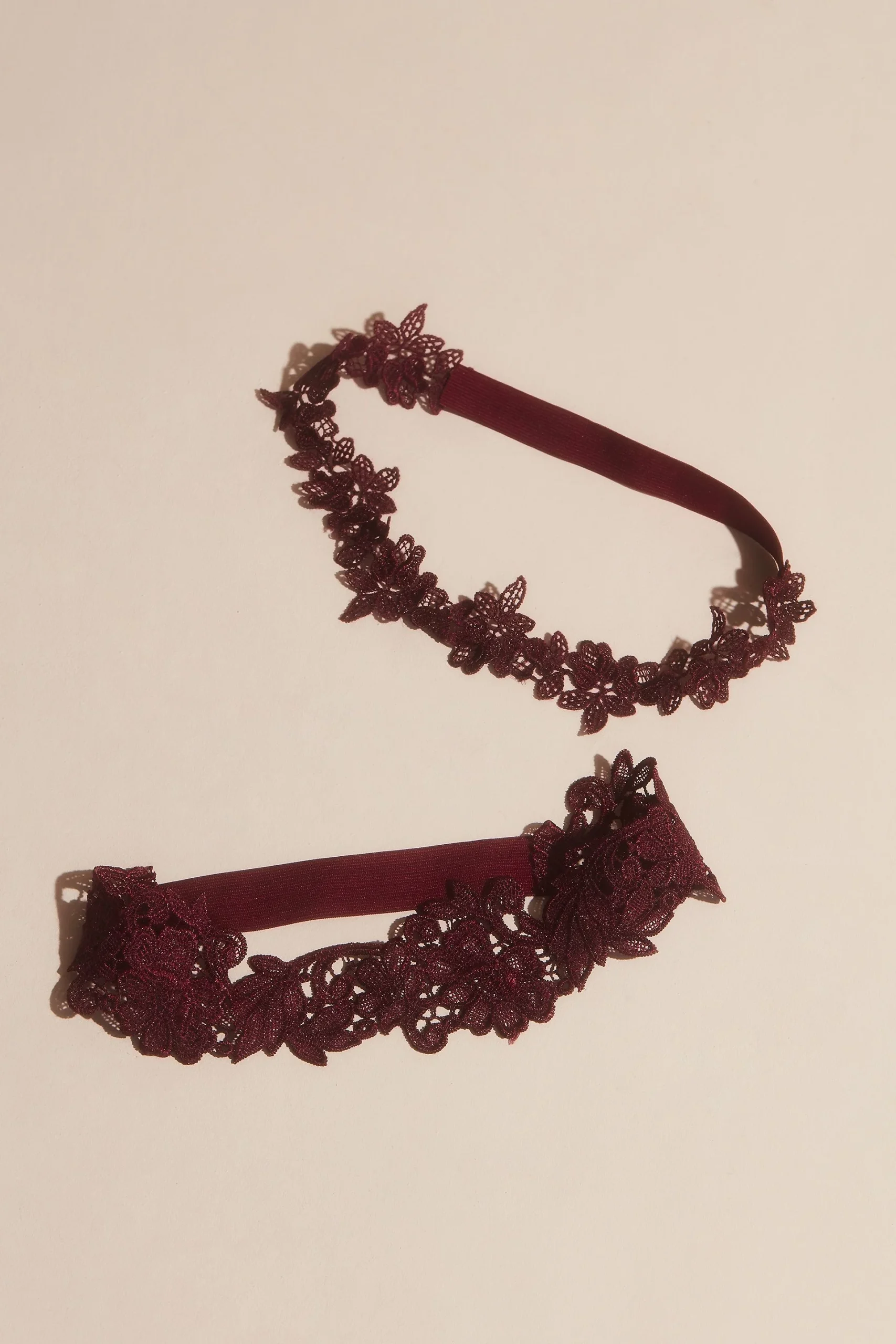Delicate Cut-Lace Garter Set