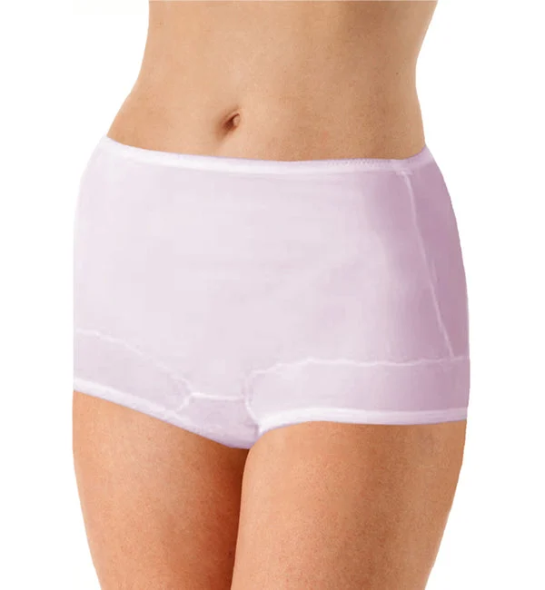 Dixie Belle Scallop Trim Full Brief Panty 3 PACK (719/719X/719XX) - Pink