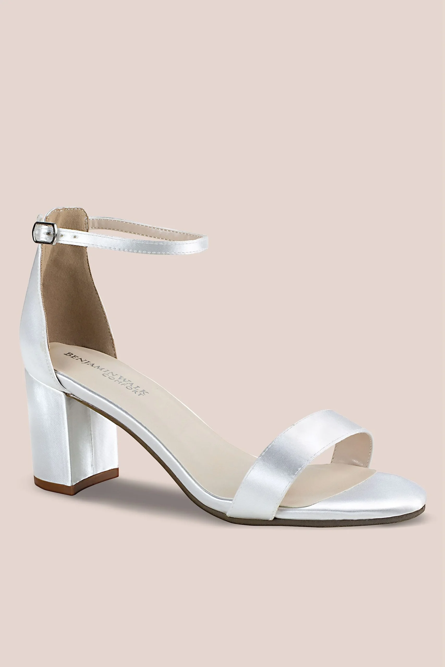 Dyeable Block Heel Open-Toe Sandals