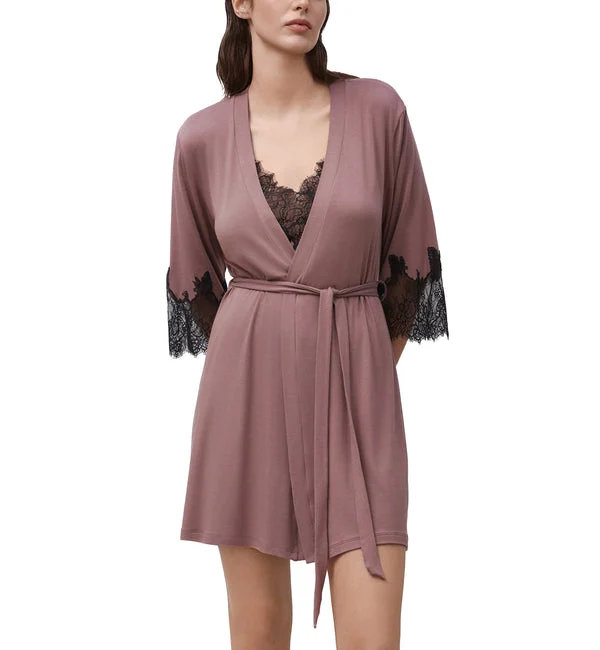 effetto Bamboo Enigma 3/4 Sleeve Robe (03332) - Ash Rose