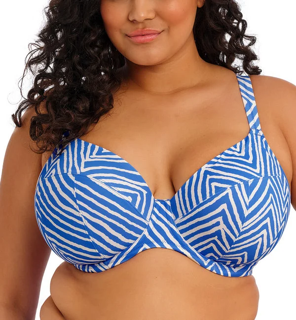 Elomi Fiji Falls Underwire Plunge Bikini Top (ES802602) - Ocean