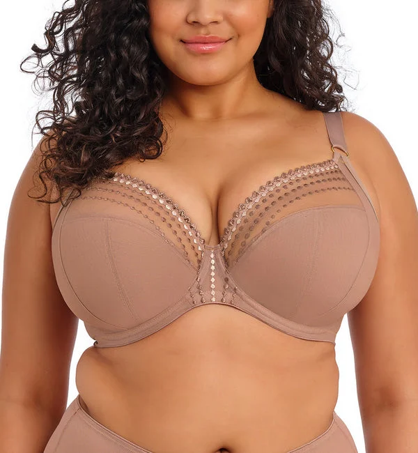Elomi Matilda Banded Plunge Underwire Bra (8900) - Praline