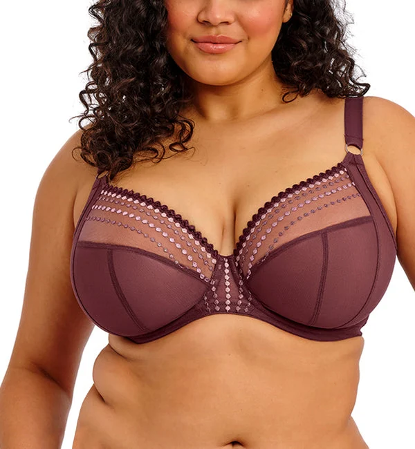 Elomi Matilda Banded Plunge Underwire Bra (8900) - Sugarplum