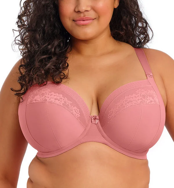 Elomi Nerina Stretch Lace Plunge Underwire Bra (302734) - Dusty Rose