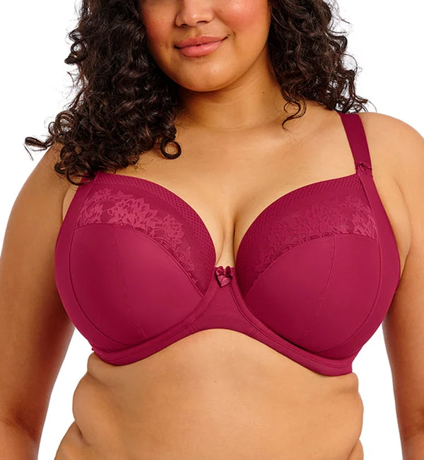 Elomi Nerina Stretch Lace Plunge Underwire Bra (302734) - Rouge