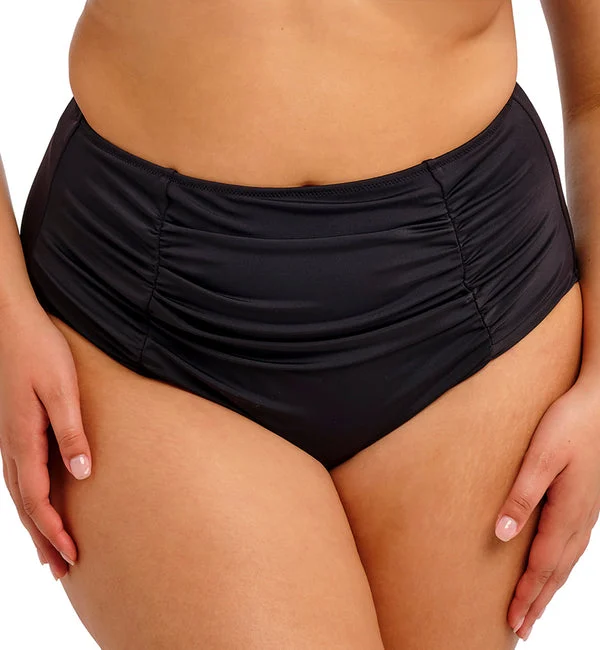 Elomi Plain Sailing Gathered Full Bikini Brief (ES7286) - Black