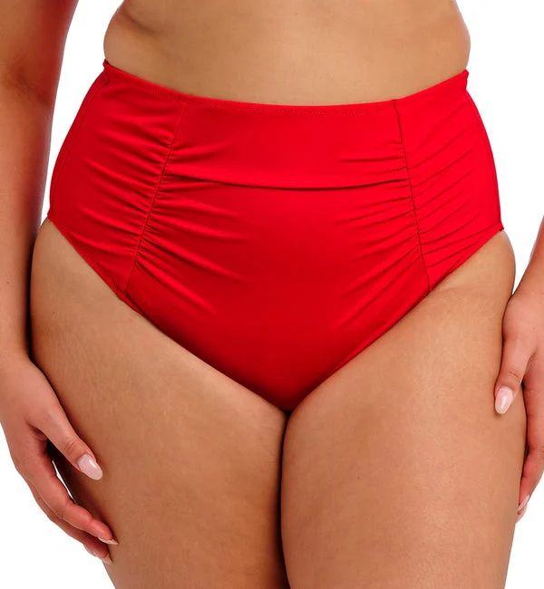 Elomi Plain Sailing Gathered Full Bikini Brief (ES7286) - Lava