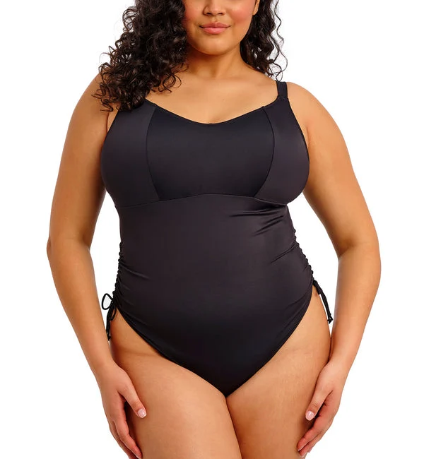 Elomi Plain Sailing Non Wire One Piece Swimsuit (ES7281) - Black