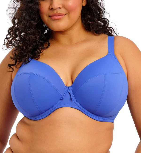 Elomi Plain Sailing Plunge Underwire Bikini Top (ES7284) - Azure