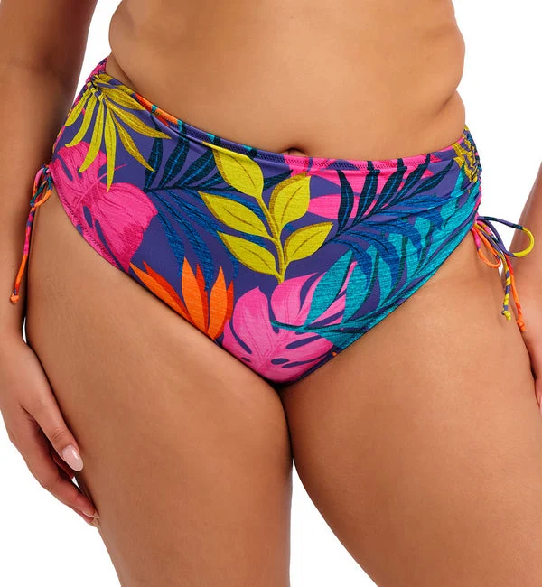 Elomi Porto Rafti Mid Rise Adjustable Swim Brief (ES803373) - Indigo