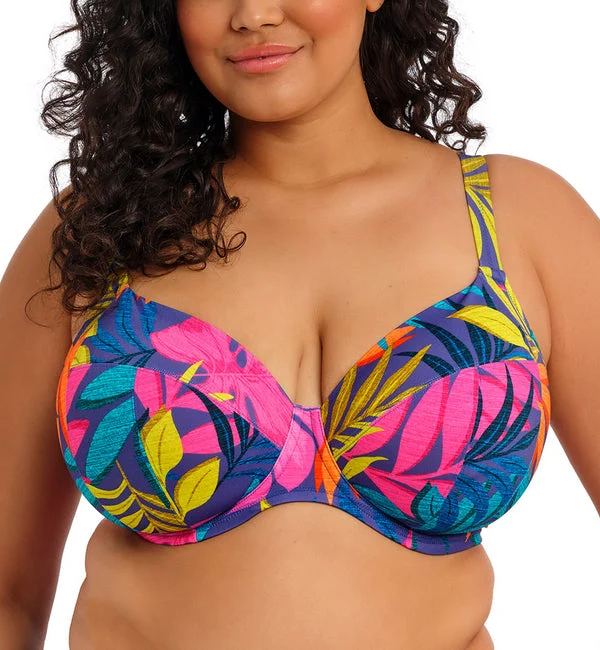Elomi Porto Rafti Underwire Plunge Bikini Top (ES803302) - Indigo