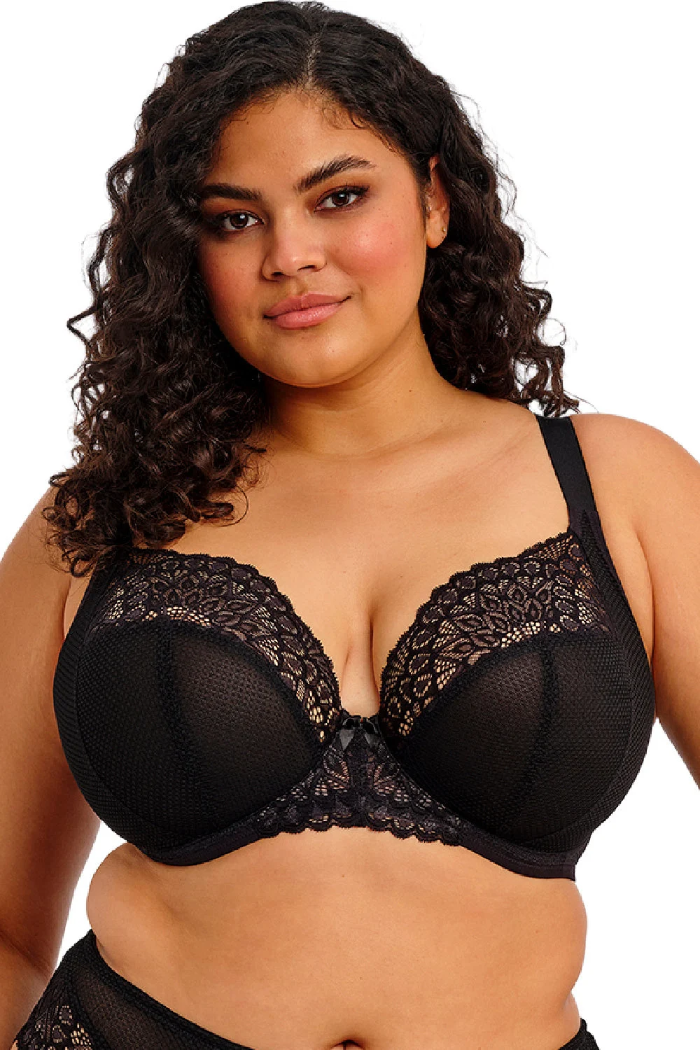Elomi Tiernie Stretch Plunge Bra, Black (EL303334)