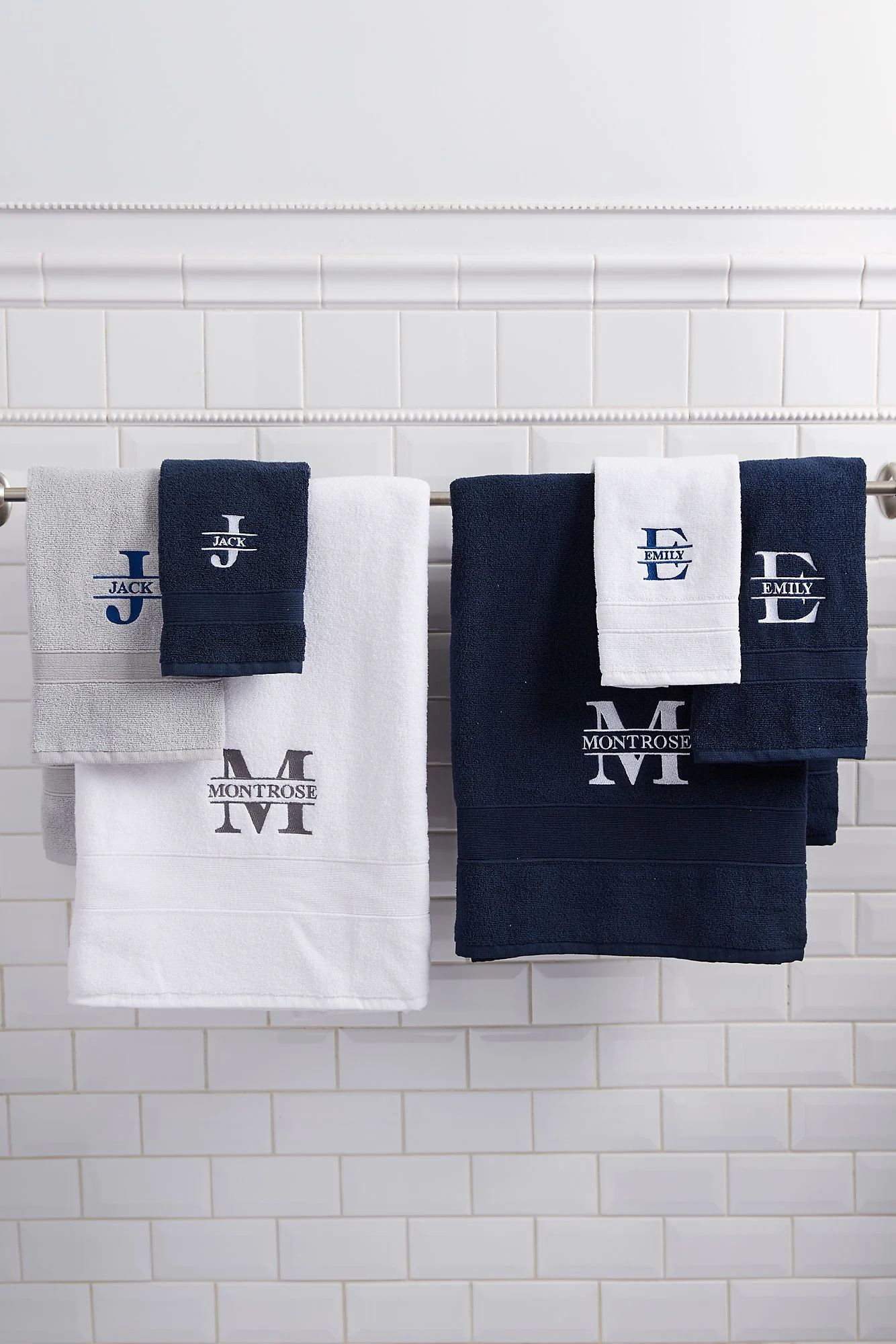 Embroidered Luxury Cotton Bath Towel