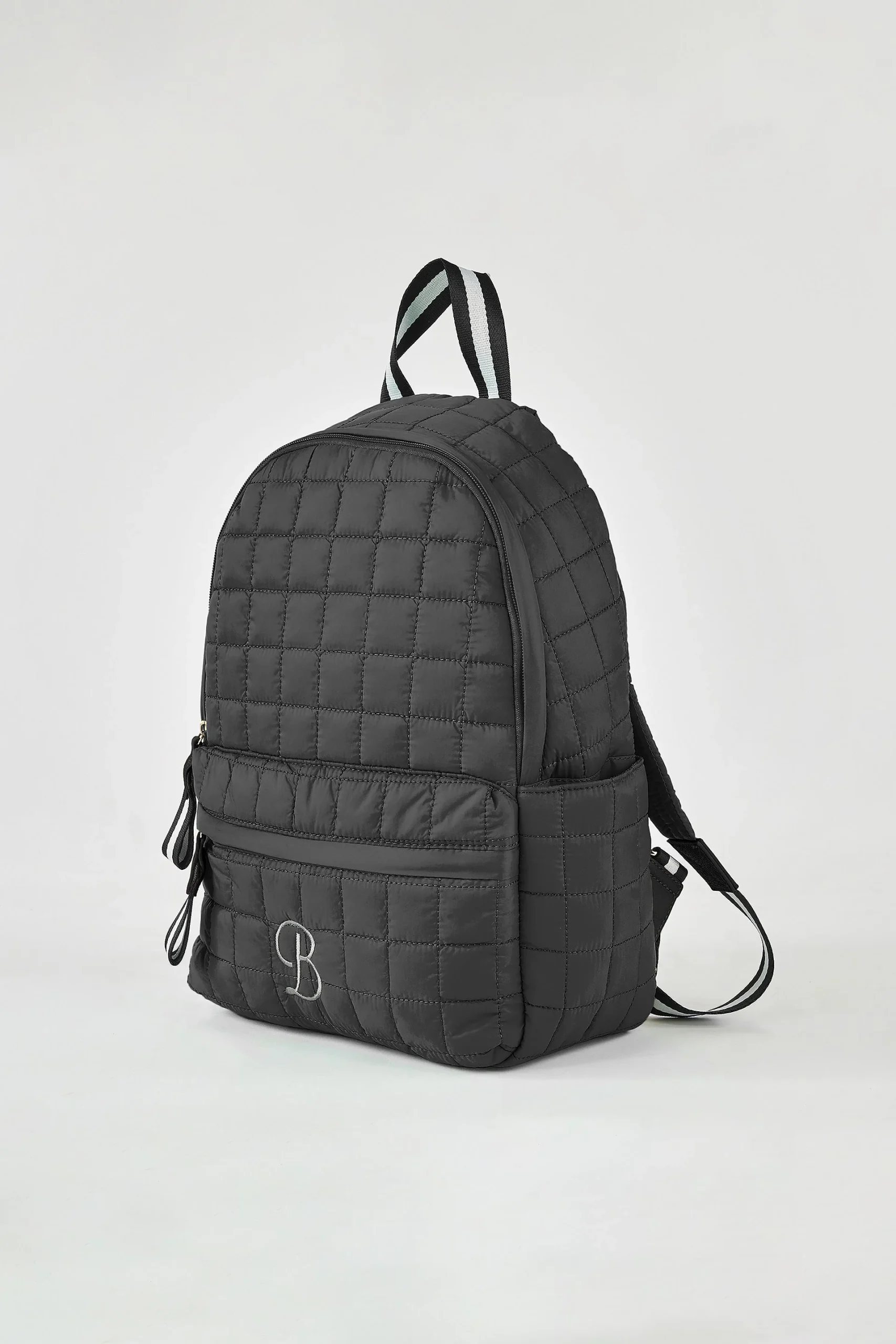 Embroidered Shiraleah Quilted Backpack in Black
