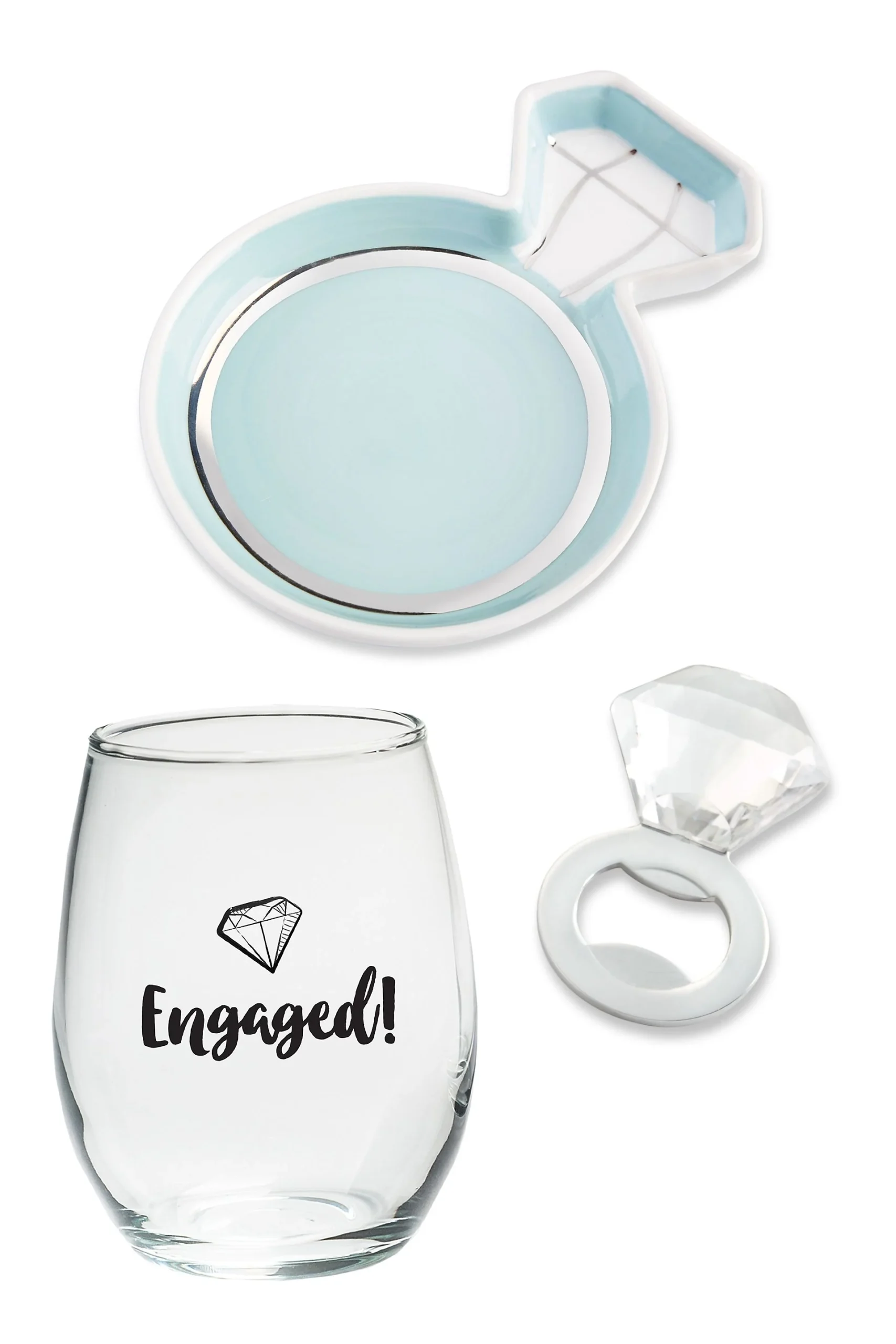 Engaged Diamond Ring Gift Set