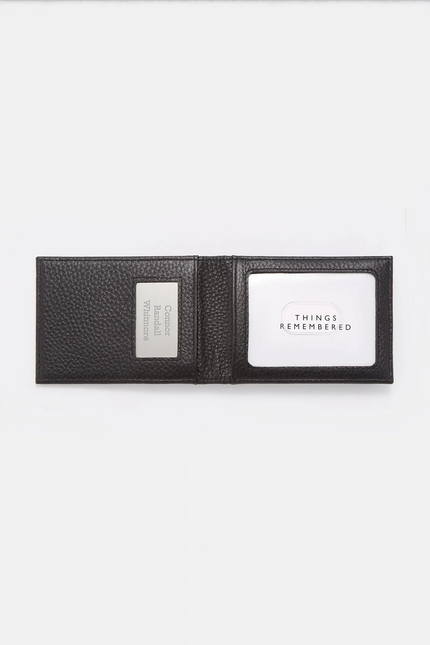 Engraved Leather Magnet WalletMoney Clip