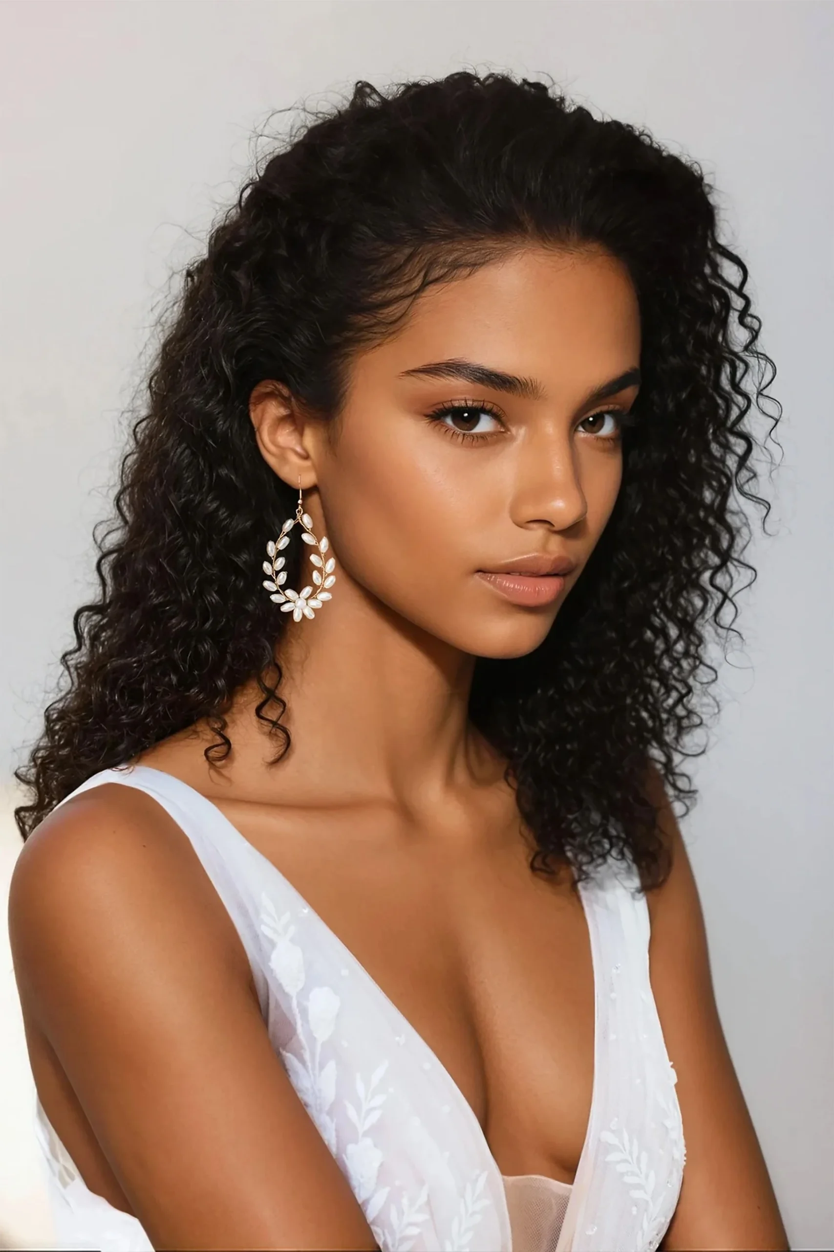 Estelle Faux Pearl Teardrop Earrings