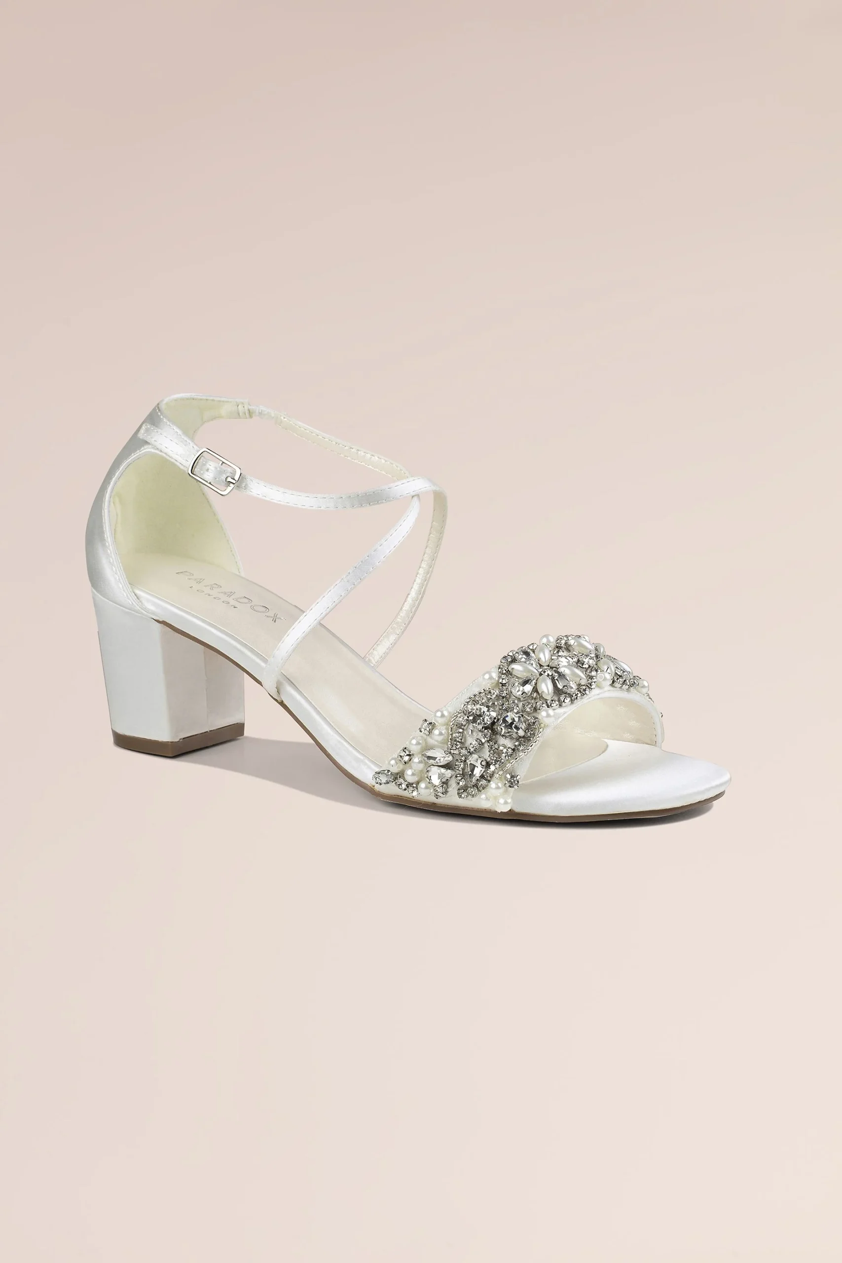 Evangeline Pearl and Crystal Stiletto Sandals