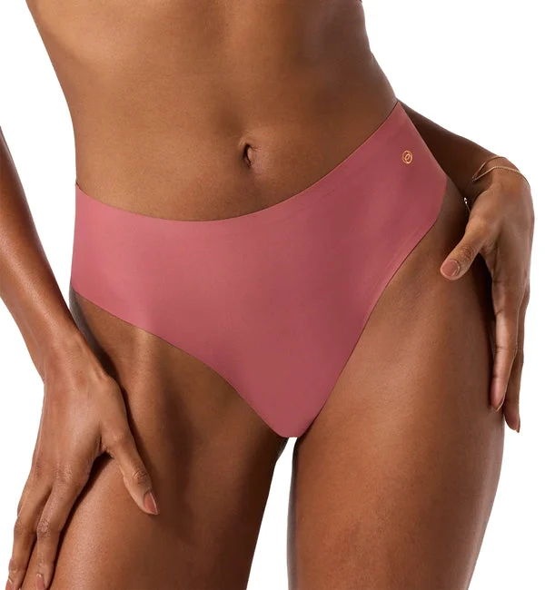 Evelyn & Bobbie High-Waisted Thong (1703) - Pink Canyon