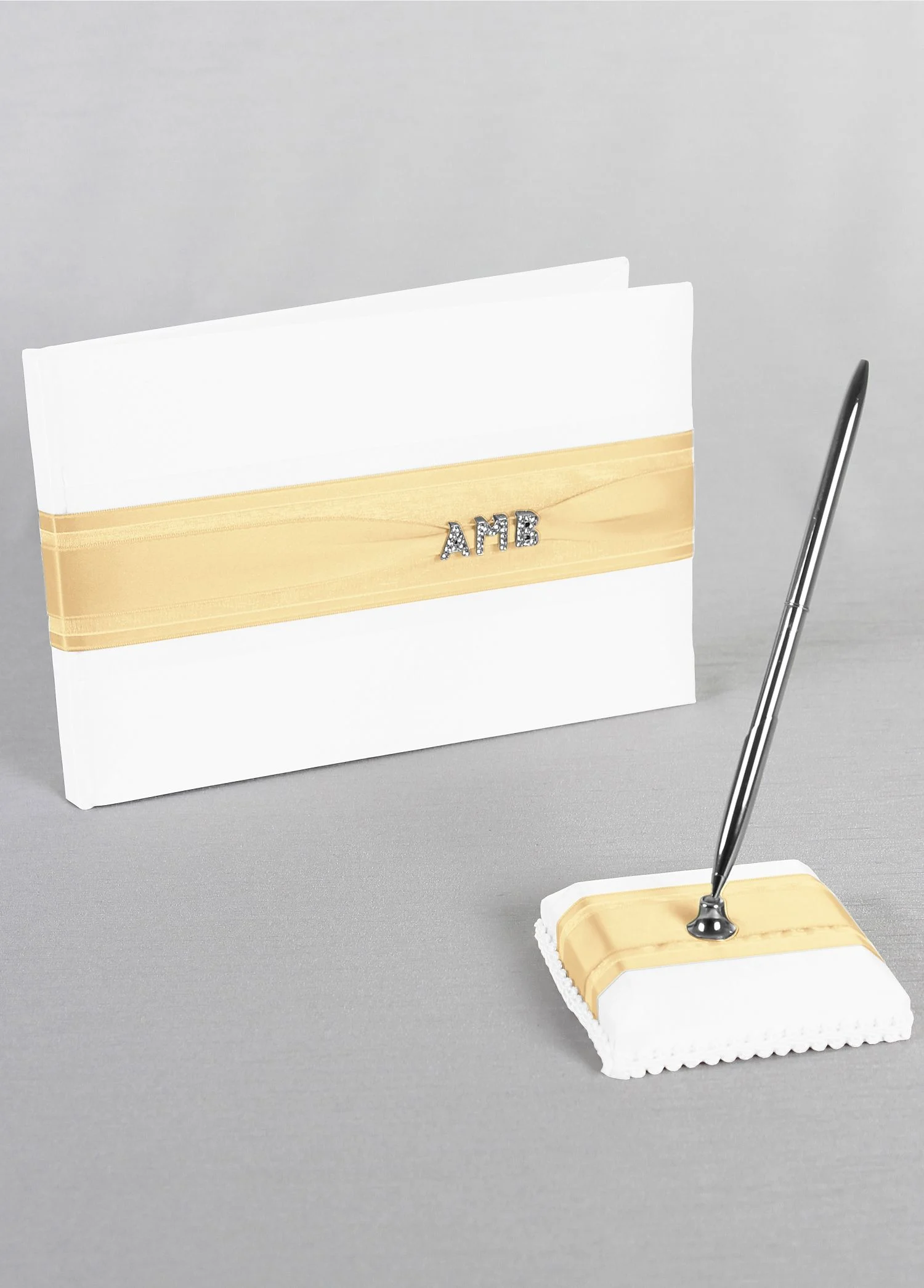 Exclusive Personalized Monogram Guest Book and Pen
