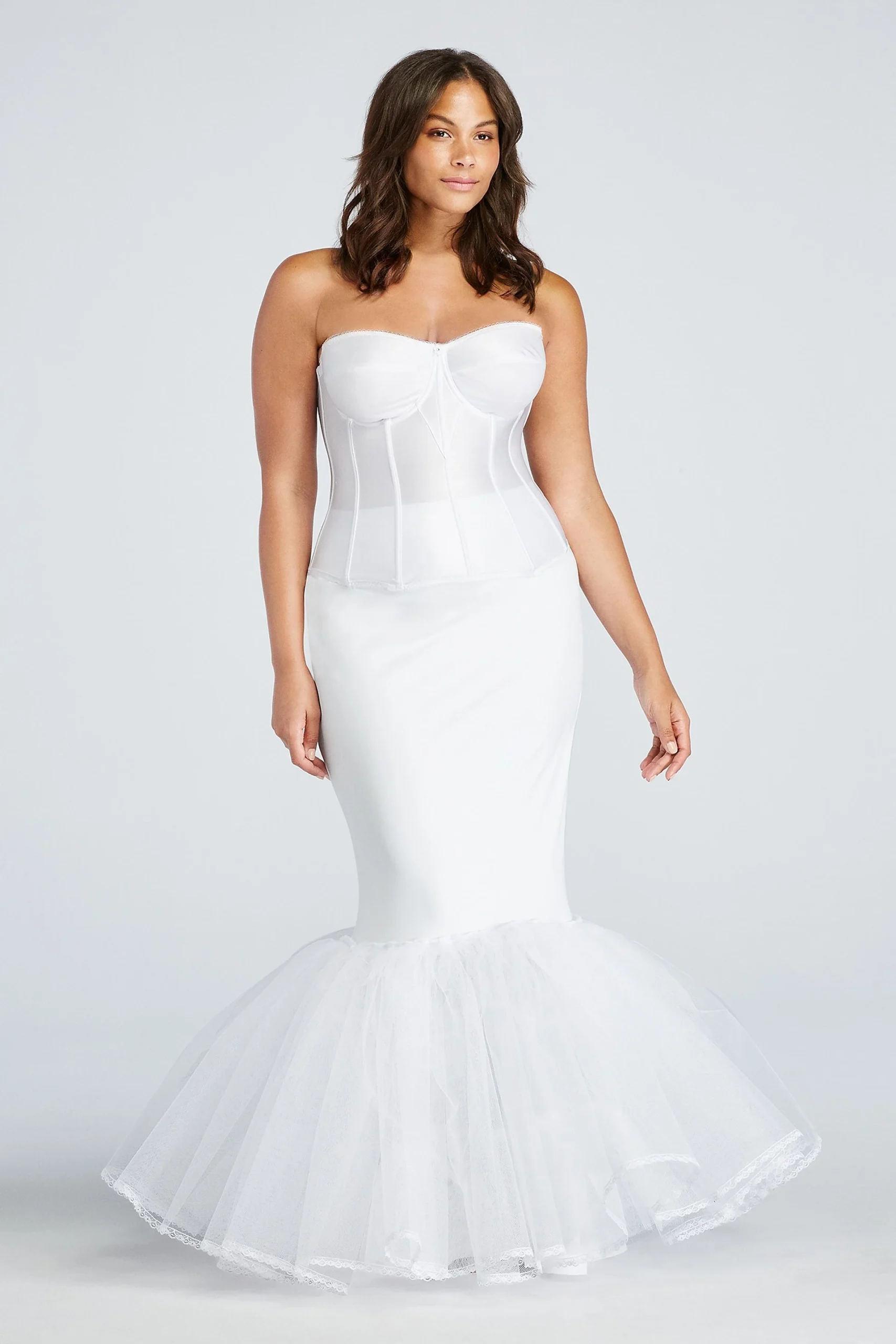 Extreme Mermaid Silhouette Plus Size Slip