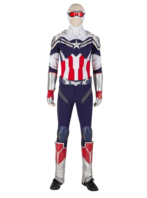 The Falcon And The Winter Soldier Captain America Falcon Sam Wilson Halloween Cosplay Costume Knitting Version Set