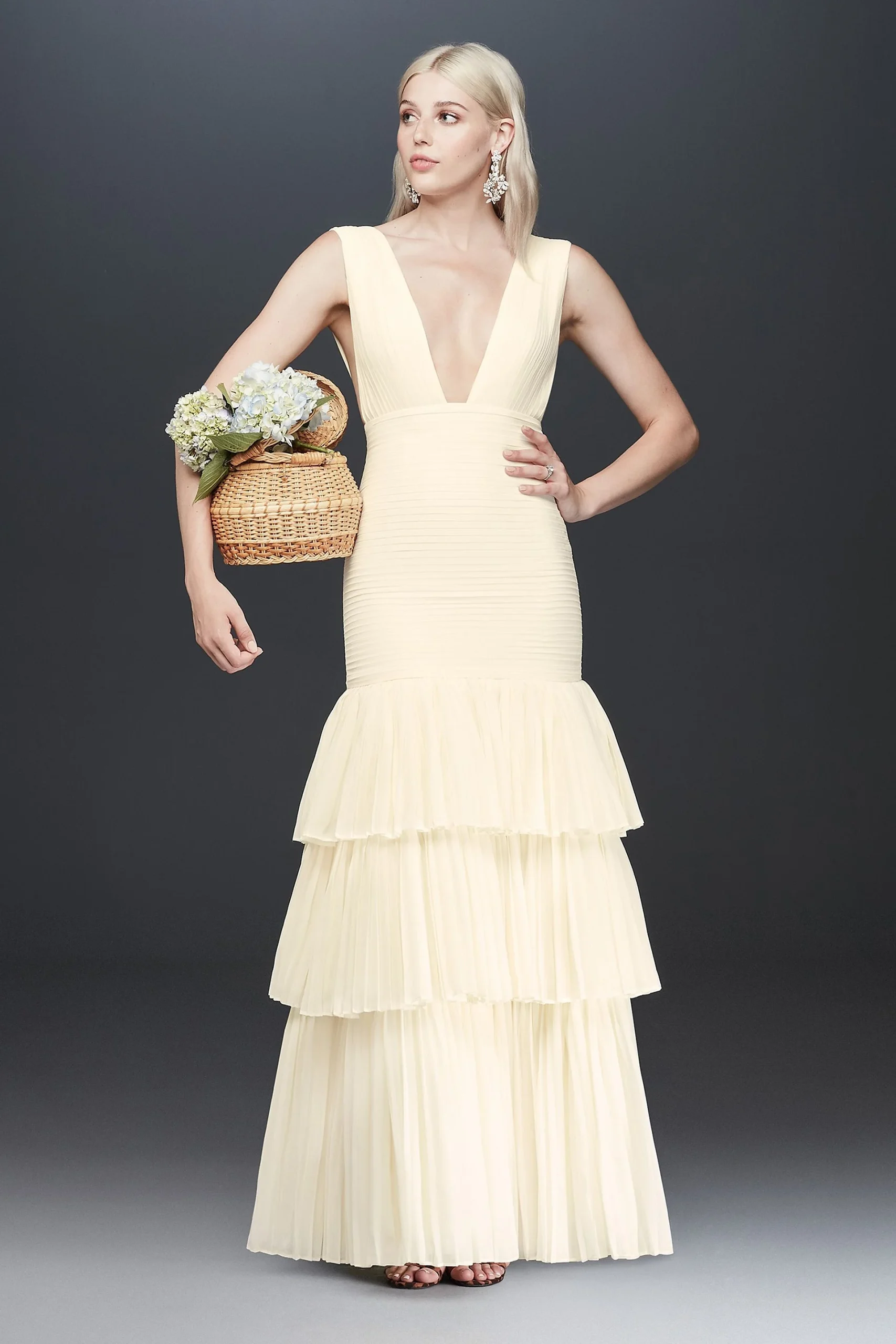 Fame and Partners Dahlia Pleated Dress with Tiers